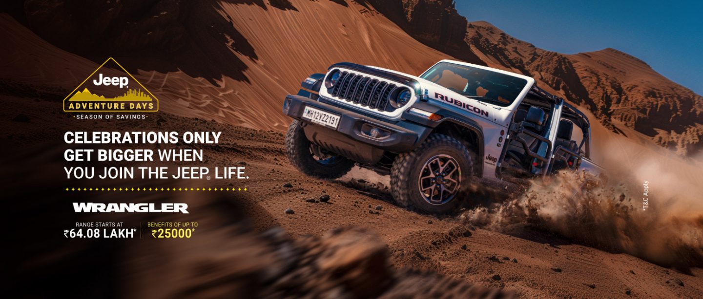Jeep Wrangler banner image for Jeep Adventure Days season of savings